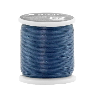 Miyuki Kordel beading Denim blau