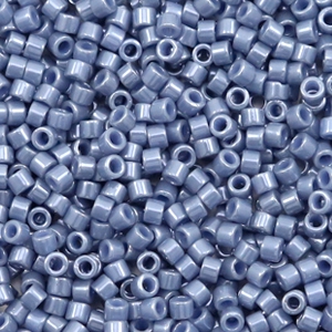 Miyuki Perlen 11/0 delica's Opaque luster blueberry blau