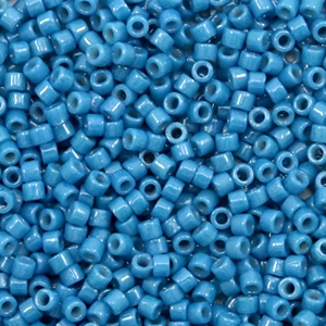 Miyuki Perlen 11/0 delica's Duracoat opaque dyed juniper berry blue
