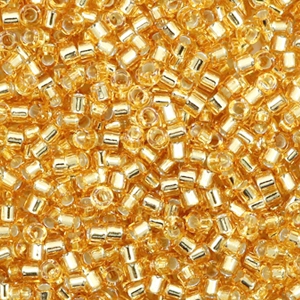 Miyuki Perlen 11/0 delica's Silverlined gold