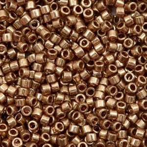 Miyuki Perlen 11/0 delica's Metallic light bronze