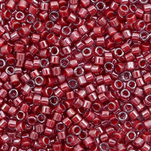 Miyuki Perlen 11/0 delica's Cranberry lined luster crystal red