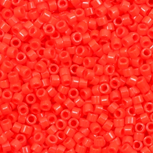 Miyuki Perlen 11/0 delica's Opaque vermillion red