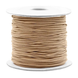 Gef&auml;rbt Elastik 0.8mm Taupe brown