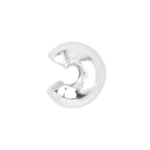 Quetsch-Kaschierperlen Beadalon 4mm Silber