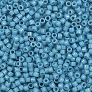 Miyuki Perlen 11/0 delica's Duracoat opaque dyed bayberry blue DB-2132