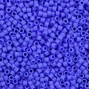 Miyuki Perlen 11/0 delica's Opaque matte cyan blue DB-1588