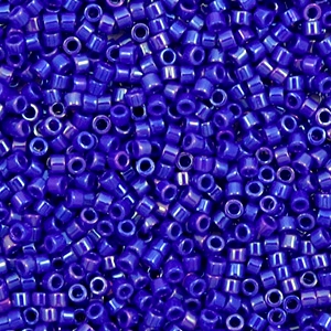 Miyuki Perlen 11/0 delica's Opaque luster cobalt blue DB-216