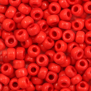 Miyuki 6/0 Rocailles Opaque red 6-408