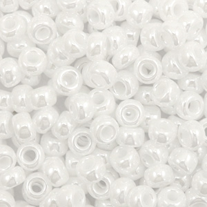 Miyuki 6/0 Rocailles Ceylon white pearl 6-528