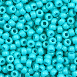 Miyuki 8/0 Rocailles Duracoat opaque underwater blue 8-4480