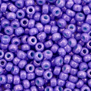 Miyuki 8/0 Rocailles Opaque dyed bright purple 8-1477