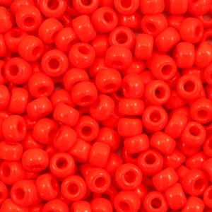 Miyuki 8/0 Rocailles Opaque vermilion red 8-407