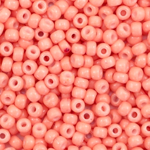 Miyuki 8/0 Rocailles Duracoat opaque dark salmon pink 8-4462