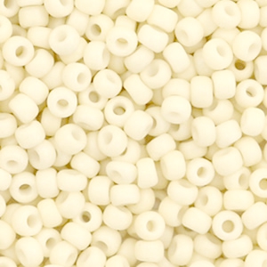Miyuki 8/0 Rocailles Opaque matte cream white 8-2021