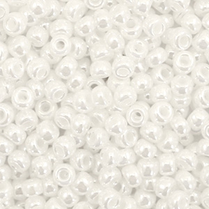 Miyuki 8/0 Rocailles Ceylon white pearl 8-528