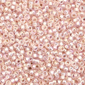 Miyuki 11/0 Rocailles Silverlined AB light blush rose 11-1023