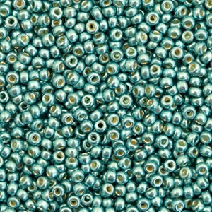 Miyuki 11/0 Rocailles Duracoat galvanized sea foam green 11-4217