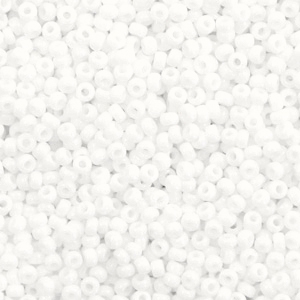 Miyuki 11/0 Rocailles Opaque white 11-402