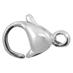Zubeh&ouml;r aus Stainless Steel - Rostfreiem Stahl Karabinerverschluss 9mm Antik silber