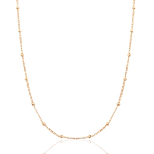 Stainless Steel - Rostfrei Stahl Kette Kugel Rose gold