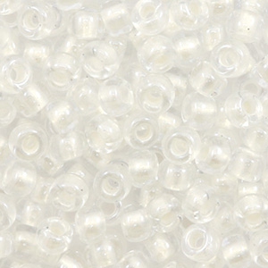 Miyuki 6/0 Rocailles Pearlized effect white 6-4601