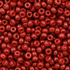 Miyuki 8/0 Rocailles Duracoat opaque jujube red 8-4469