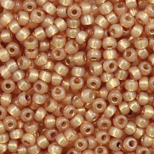 Miyuki 8/0 Rocailles Duracoat silverlined dyed topaz gold 8-4243