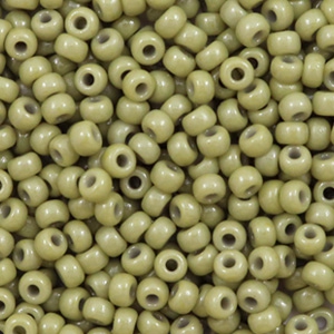 Miyuki 8/0 Rocailles Duracoat opaque cactus green 8-4474
