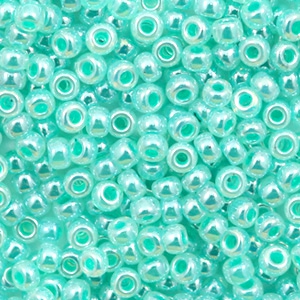 Miyuki 8/0 Rocailles Ceylon aqua green 8-536