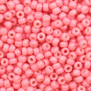 Miyuki 8/0 Rocailles Duracoat opaque guava pink 8-4465