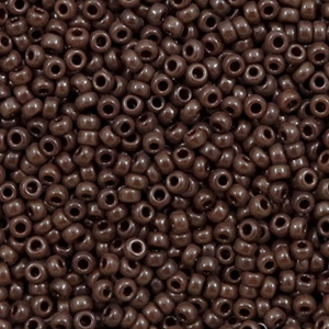 Miyuki 11/0 Rocailles Opaque chocolate brown 11-409