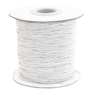 Gef&auml;rbt Elastik 0.8mm Off white