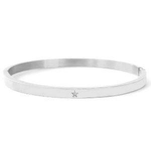Stainless Steel - Rostfrei Stahl Armb&auml;nder mit Stern Silber