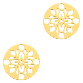 Anh&auml;nger Bohemian rund 14mm Gold