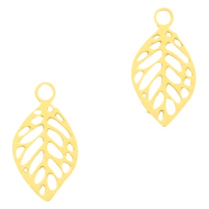 Anh&auml;nger Bohemian Blatt Gold