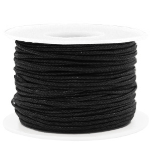 Kordel aus Wachs 1.5mm Black