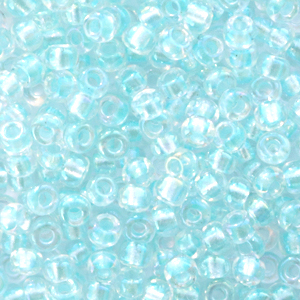 Miyuki 8/0 Rocailles Fancy lined soft aqua blue 8-3638