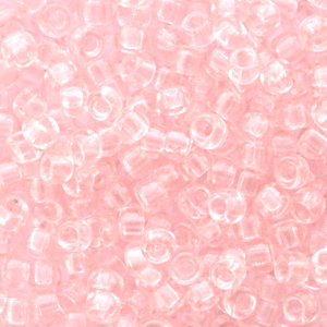 Miyuki 8/0 Rocailles Transparent light tea rose 8-155