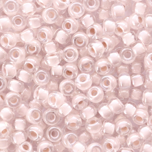 Miyuki 8/0 Rocailles Blush lined crystal beige 8-215