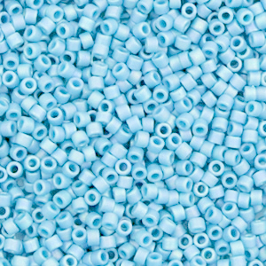Miyuki Perlen 11/0 delica's Opaque turquoise blue DB-725