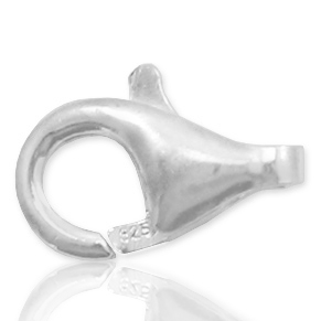 Zubeh&ouml;r 925 Silber Karabinerverschluss 9mm Silber