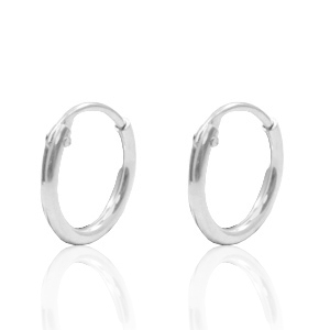 Zubeh&ouml;r 925 Silber Creolen 10mm Silber