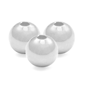 Perlen 925 Silber 3mm Silber
