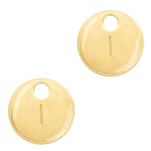 Anh&auml;nger Metall Basic quality Initiale I Gold (Nickelfrei)