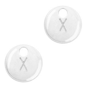 Anh&auml;nger Metall Basic quality Initiale X Antik silber (Nickelfrei)