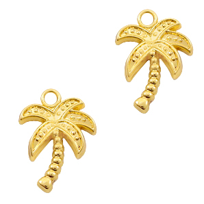 Anh&auml;nger Metall Basic quality Palme Gold (nickelefrei)