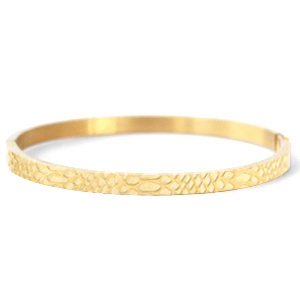 Stainless Steel - Rostfrei Stahl Armb&auml;nder Schlange Gold