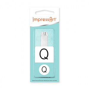 ImpressArt Schlag Grossbuchstaben Q Monogram 10mm Silber