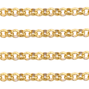 Zubeh&ouml;r aus Stainless Steel - Rostfreiem Stahl Gliederkette 3mm Gold